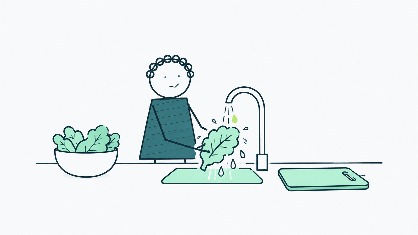 Ilustración del artículo: Las cinco claves de inocuidad durante un turno de cocina